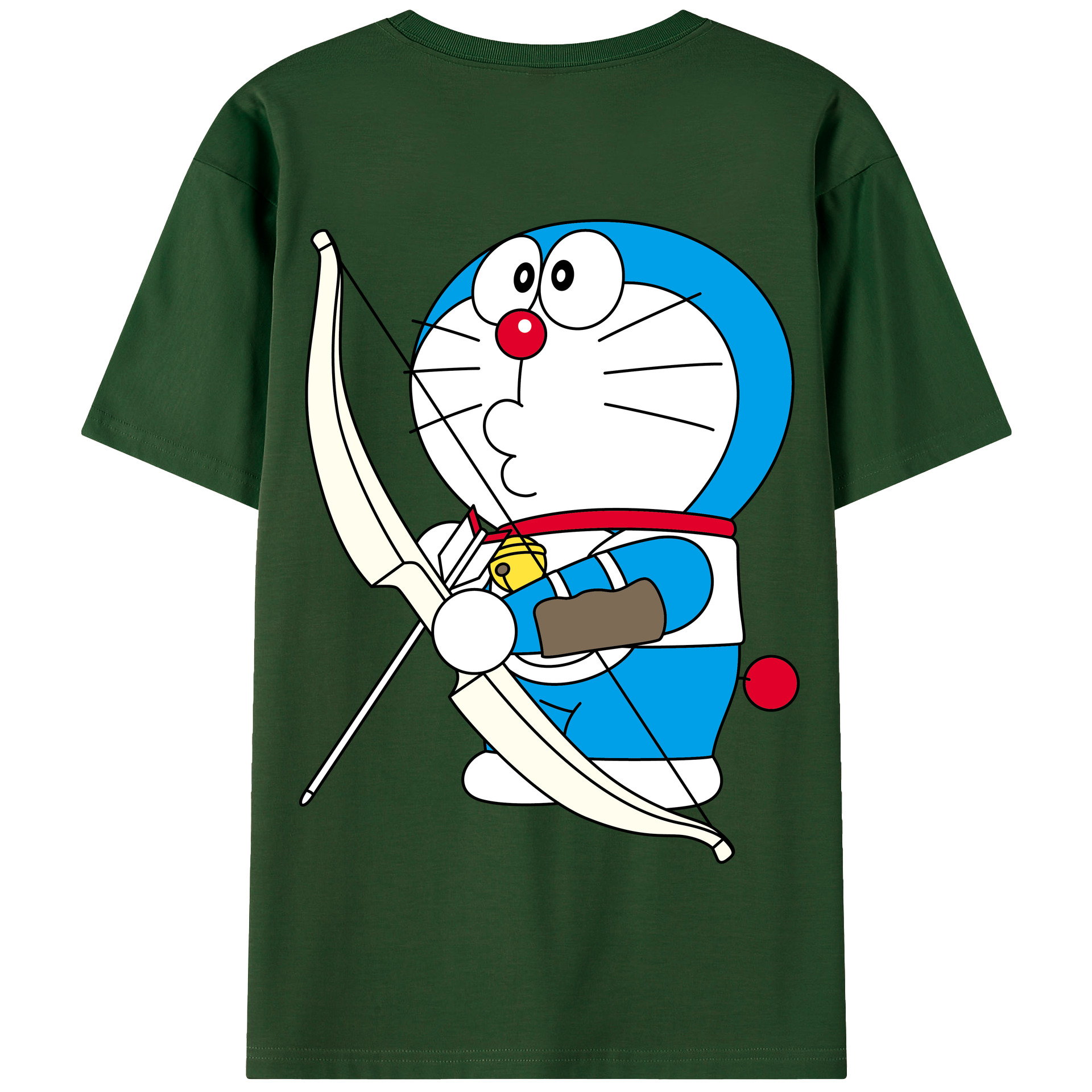 （画像用） ドラえもん Doraemon 綿100％半袖Tシャツ（背面プリント）